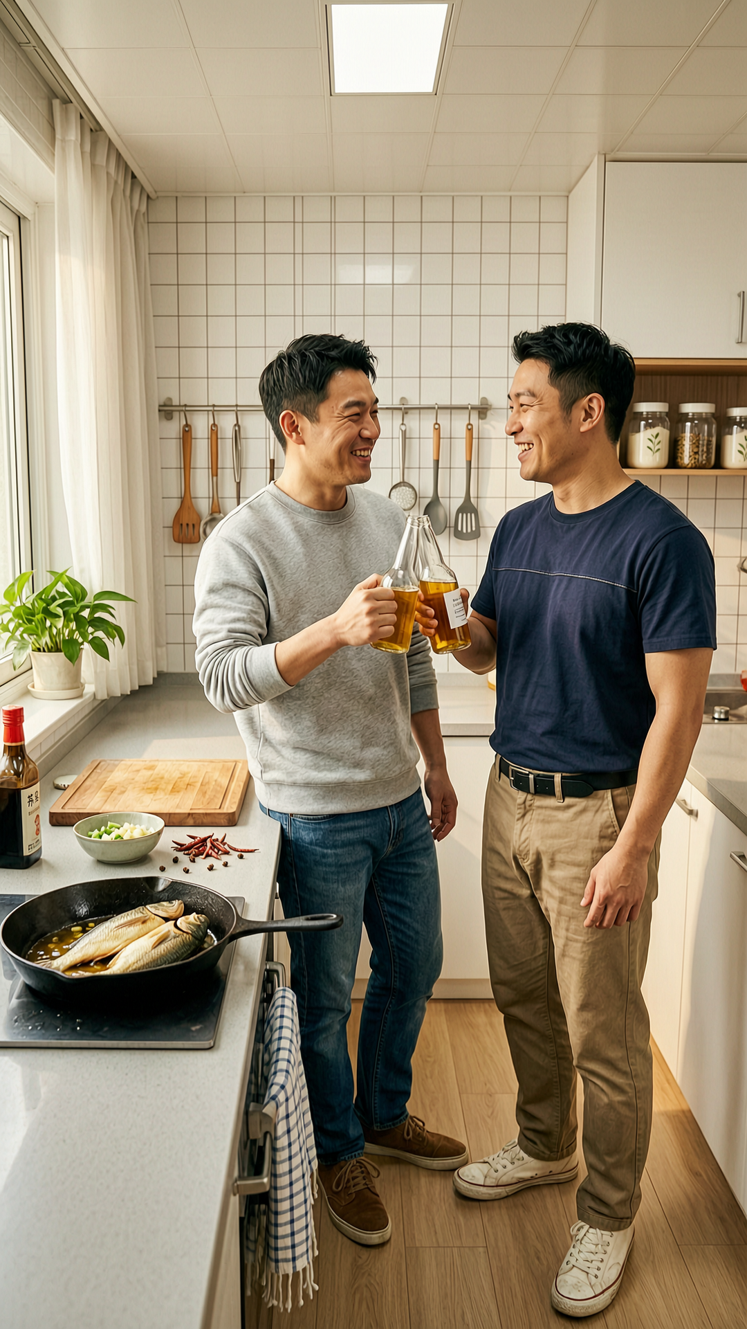 猴哥下厨煎鱼，兄弟碰杯8+1，太有生活气息了！封面