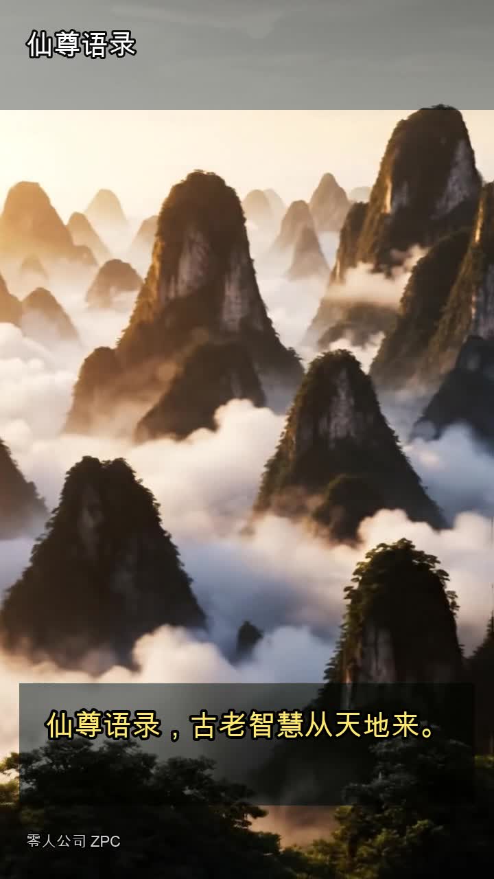 仙尊语录封面